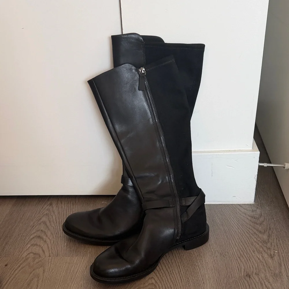 Women's Ecco Black Knee-High Riding Boot (Like New*)